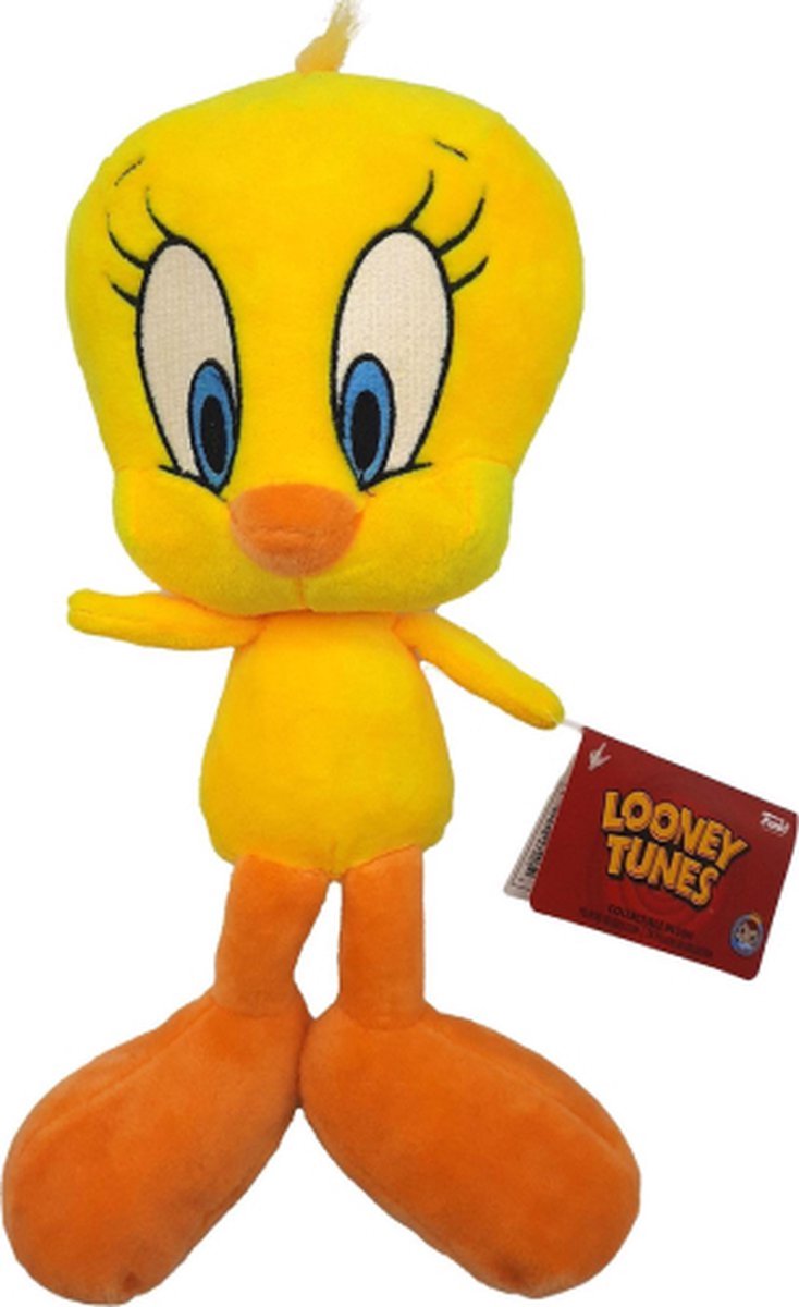 Tweety Bird – Looney Tunes Pluche Knuffel 28 cm {Warner Bros Plush Toy | Speelgoed Knuffeldier Knuffelpop voor kinderen jongens meisjes | Bugs Bunny, Daffy Duck, Sylvester, Taz Tasmanian Devil, Tweety, Wile E. Coyote, Road Runner}